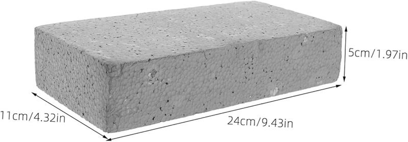 Realistic Foam Bricks Halloween Prank Props 2 Pack Fire Brick Decor Stage Film - Image 2